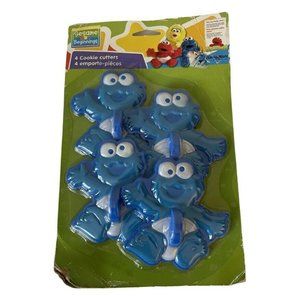 Sesame Street Beginnings Cookie Monster Cookie Cutter Set of 4 New In Packaging